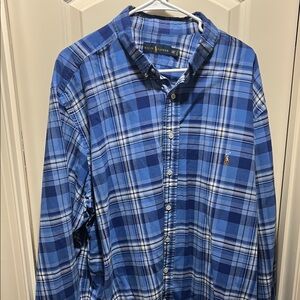 Ralph Lauren Blue Casual Button Down Shirt